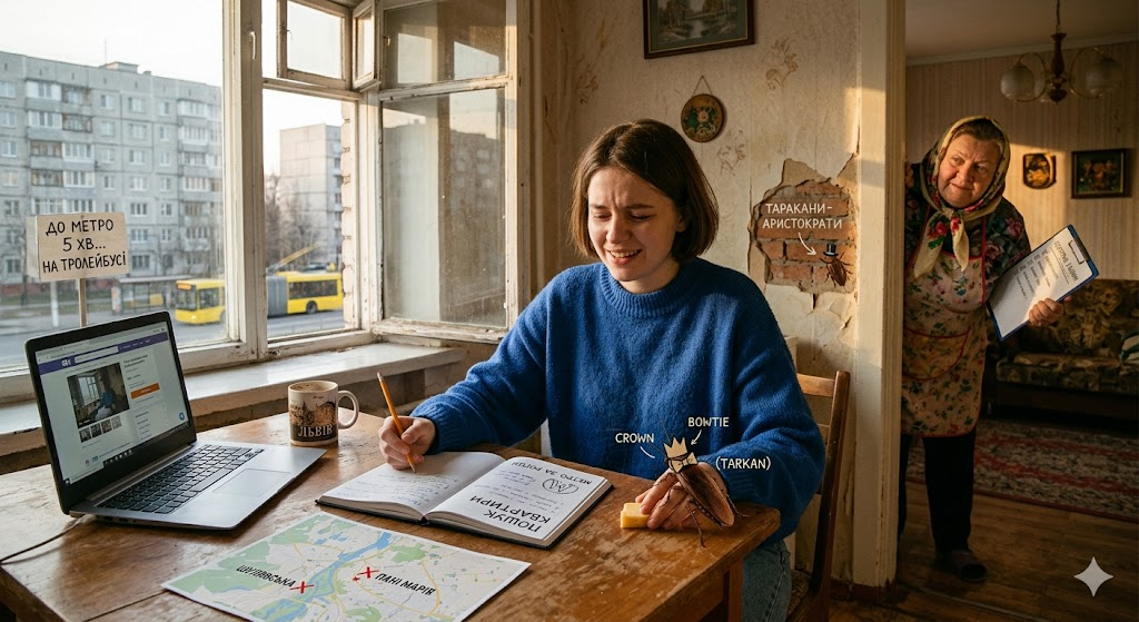 Пригоди в київських нетрях, або як я знімала квартиру біля метро (але це не точно) Пригоди в київських нетрях, або як я знімала квартиру біля метро (але це не точно)